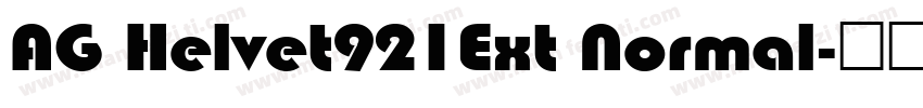 AG Helvet921Ext Normal字体转换